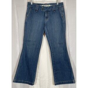 GAP Jeans Womens 6A Blue Denim Long And Lean Low Rise Flare Cotton Blend  Y2K